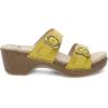 imageDansko Sophie SlipOn Sandal for Women  Lightweight with Added Arch Support  Durable PU Outsole for LongLasting Wear and ComfortYellow Milled Nubuck