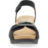 imageDansko Stella MultiStrap Wedge Sandal for Women  CorkEVA Wedge with Arch Support Fully Adjustable StrapsLightweight Rubber OutsoleBlack