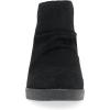 imageDansko Stephanie Wedge Bootie for Women  Durable Waterproof Leathers and LeatherStacked HeelBlack