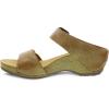 imageDansko Tanya SlipOn Wedge Sandal for Women  Cushioned Contoured Footbed for AllDay Comfort and Support  Hook ampamp Loop Strap with Buckle Detail  Lightweight Rubber OutsoleTan
