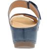 imageDansko Tanya SlipOn Wedge Sandal for Women  Cushioned Contoured Footbed for AllDay Comfort and Support  Hook ampamp Loop Strap with Buckle Detail  Lightweight Rubber OutsoleBlue