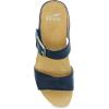 imageDansko Tanya SlipOn Wedge Sandal for Women  Cushioned Contoured Footbed for AllDay Comfort and Support  Hook ampamp Loop Strap with Buckle Detail  Lightweight Rubber OutsoleBlack