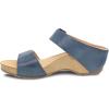 imageDansko Tanya SlipOn Wedge Sandal for Women  Cushioned Contoured Footbed for AllDay Comfort and Support  Hook ampamp Loop Strap with Buckle Detail  Lightweight Rubber OutsoleBlue