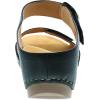 imageDansko Tanya SlipOn Wedge Sandal for Women  Cushioned Contoured Footbed for AllDay Comfort and Support  Hook ampamp Loop Strap with Buckle Detail  Lightweight Rubber OutsoleBlack