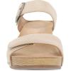 imageDansko Tanya SlipOn Wedge Sandal for Women  Cushioned Contoured Footbed for AllDay Comfort and Support  Hook ampamp Loop Strap with Buckle Detail  Lightweight Rubber OutsoleLinen