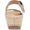 imageDansko Tanya SlipOn Wedge Sandal for Women  Cushioned Contoured Footbed for AllDay Comfort and Support  Hook ampamp Loop Strap with Buckle Detail  Lightweight Rubber OutsoleLinen