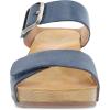 imageDansko Tanya SlipOn Wedge Sandal for Women  Cushioned Contoured Footbed for AllDay Comfort and Support  Hook ampamp Loop Strap with Buckle Detail  Lightweight Rubber OutsoleBlue