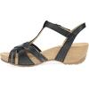 imageDansko Tia Fisherman Wedge Sandal for Women  Contoured Footbed for AllDay Comfort and Support  Adjustable Hook ampamp Loop Straps with Buckle DetailBlack