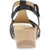 imageDansko Tia Fisherman Wedge Sandal for Women  Contoured Footbed for AllDay Comfort and Support  Adjustable Hook ampamp Loop Straps with Buckle DetailBlack
