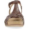 imageDansko Tia Fisherman Wedge Sandal for Women  Contoured Footbed for AllDay Comfort and Support  Adjustable Hook ampamp Loop Straps with Buckle DetailBrown