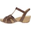 imageDansko Tia Fisherman Wedge Sandal for Women  Contoured Footbed for AllDay Comfort and Support  Adjustable Hook ampamp Loop Straps with Buckle DetailBrown