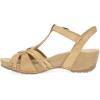imageDansko Tia Fisherman Wedge Sandal for Women  Contoured Footbed for AllDay Comfort and Support  Adjustable Hook ampamp Loop Straps with Buckle DetailTan