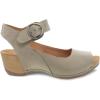 imageDansko Tiana SlipOn Platform Sandal for Women  Cushioned Contoured Footbed for AllDay Comfort and Support  Hook ampamp Loop Strap with Buckle Detail  Lightweight Rubber OutsoleKhaki