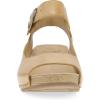 imageDansko Tiana SlipOn Platform Sandal for Women  Cushioned Contoured Footbed for AllDay Comfort and Support  Hook ampamp Loop Strap with Buckle Detail  Lightweight Rubber OutsoleTan