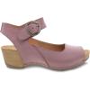 imageDansko Tiana SlipOn Platform Sandal for Women  Cushioned Contoured Footbed for AllDay Comfort and Support  Hook ampamp Loop Strap with Buckle Detail  Lightweight Rubber OutsoleBlush