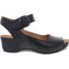 imageDansko Tiana SlipOn Platform Sandal for Women  Cushioned Contoured Footbed for AllDay Comfort and Support  Hook ampamp Loop Strap with Buckle Detail  Lightweight Rubber OutsoleBlack