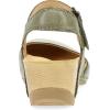 imageDansko Tiffani Wedge Sandal for Women  Cushioned Contoured Footbed for AllDay Comfort and Support  Hook ampamp Loop Strap with Buckle Detail  Lightweight Rubber OutsoleIvy