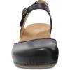imageDansko Tiffani Wedge Sandal for Women  Cushioned Contoured Footbed for AllDay Comfort and Support  Hook ampamp Loop Strap with Buckle Detail  Lightweight Rubber OutsoleBlack