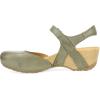 imageDansko Tiffani Wedge Sandal for Women  Cushioned Contoured Footbed for AllDay Comfort and Support  Hook ampamp Loop Strap with Buckle Detail  Lightweight Rubber OutsoleIvy
