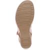 imageDansko Tiffani Wedge Sandal for Women  Cushioned Contoured Footbed for AllDay Comfort and Support  Hook ampamp Loop Strap with Buckle Detail  Lightweight Rubber OutsolePink