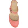imageDansko Tiffani Wedge Sandal for Women  Cushioned Contoured Footbed for AllDay Comfort and Support  Hook ampamp Loop Strap with Buckle Detail  Lightweight Rubber OutsoleCoral