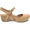 imageDansko Tiffani Wedge Sandal for Women  Cushioned Contoured Footbed for AllDay Comfort and Support  Hook ampamp Loop Strap with Buckle Detail  Lightweight Rubber OutsoleTan