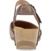 imageDansko Tiffani Wedge Sandal for Women  Cushioned Contoured Footbed for AllDay Comfort and Support  Hook ampamp Loop Strap with Buckle Detail  Lightweight Rubber OutsoleBrown