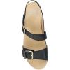 imageDansko Trinity Wedge Sandal for Women  Contoured Footbed for AllDay Comfort and Support  Hook ampamp Loop Strap with Buckle Detail  Lightweight Rubber OutsoleBlack