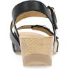 imageDansko Trinity Wedge Sandal for Women  Contoured Footbed for AllDay Comfort and Support  Hook ampamp Loop Strap with Buckle Detail  Lightweight Rubber OutsoleBlack