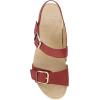 imageDansko Trinity Wedge Sandal for Women  Contoured Footbed for AllDay Comfort and Support  Hook ampamp Loop Strap with Buckle Detail  Lightweight Rubber OutsoleCayenne
