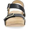 imageDansko Trinity Wedge Sandal for Women  Contoured Footbed for AllDay Comfort and Support  Hook ampamp Loop Strap with Buckle Detail  Lightweight Rubber OutsoleBlack