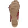 imageDansko Trinity Wedge Sandal for Women  Contoured Footbed for AllDay Comfort and Support  Hook ampamp Loop Strap with Buckle Detail  Lightweight Rubber OutsoleCayenne