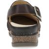 imageDansko Womens Merrin SlingBack Mule ClogDual Density CorkEVA Midsole and Lightweight Rubber Outsole Provide a Comfortable Ride on Patented Stapled ConstructionChocolate