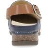 imageDansko Womens Merrin SlingBack Mule ClogDual Density CorkEVA Midsole and Lightweight Rubber Outsole Provide a Comfortable Ride on Patented Stapled ConstructionBlue