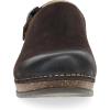 imageDansko Womens Merrin SlingBack Mule ClogDual Density CorkEVA Midsole and Lightweight Rubber Outsole Provide a Comfortable Ride on Patented Stapled ConstructionChocolate
