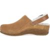 imageDansko Womens Merrin SlingBack Mule ClogDual Density CorkEVA Midsole and Lightweight Rubber Outsole Provide a Comfortable Ride on Patented Stapled ConstructionCozy Suede