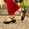 imageDansko Womens Sam Sandals  Comfort Support Womens Dress SandalsBlack Leather