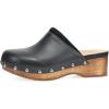 imageDansko Andie Womens Handcrafted Mule Clogs  Artisan Wood Sole SlipOn Shoes with Memory Foam Insole  Made in BrazilBlack