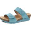imageDansko Maddy SlipOn Wedge Sandal for Women Comfortable Wedge Shoes with Arch Support Fully Adjustable Straps with Hook ampamp Loop ClosureVersatile Casual to Dressy Footwear Lightweight Rubber OutsoleLagoon