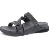 imageDansko Rosette SlipOn Sport Sandal for Women  Lightweight EVA Midsole and Rubber Outsole  Natural Arch Technology for Added Support  Hook and Loop ClosureGrey Multi