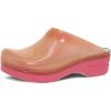 imageDansko Sonja Translucent Slipon Mule Clog for Women  AntiFatigue Rocker Bottom Promotes Forward Foot Motion  JellySoft CandyColored ShellCoral