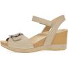 imageDansko Stella MultiStrap Wedge Sandal for Women  CorkEVA Wedge with Arch Support Fully Adjustable StrapsLightweight Rubber OutsoleSand