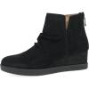 imageDansko Stephanie Wedge Bootie for Women  Durable Waterproof Leathers and LeatherStacked HeelBlack