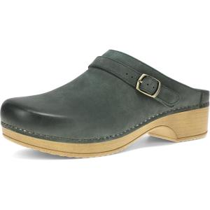 imageBurnished Nubuck Berry Black Mule by DanskoGreen