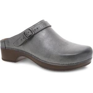 imageBurnished Nubuck Berry Black Mule by DanskoPewter Metallic