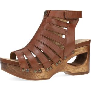 imageDansko Adie Heeled Gladiator Sandal for Women  HandCrafted Wooden Outsoles  Memory Foam Footbeds and Rubber Padding for Unparalleled Comfort and DurabilityTan