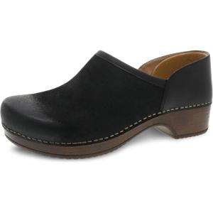 imageDansko Brenna Slip On Clogs for Women  Memory Foam and Arch Support for All Day Comfort and Support  Lightweight EVA Oustole for LongLasting WearBlack