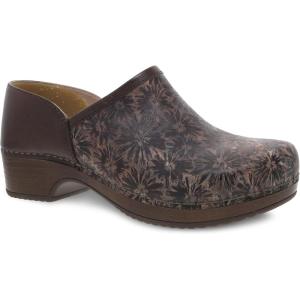 imageDansko Brenna Slip On Clogs for Women  Memory Foam and Arch Support for All Day Comfort and Support  Lightweight EVA Oustole for LongLasting WearBrown Tooled