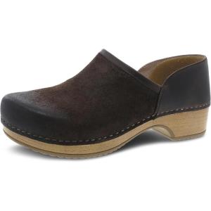 imageDansko Brenna Slip On Clogs for Women  Memory Foam and Arch Support for All Day Comfort and Support  Lightweight EVA Oustole for LongLasting WearChocolate