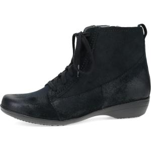 imageDansko Fergie LaceUp Bootie for Women  Versatile and Stylish with Added Arch Support and Rubber Outsole for LongLasting Wear  Stable and SupportiveBlack